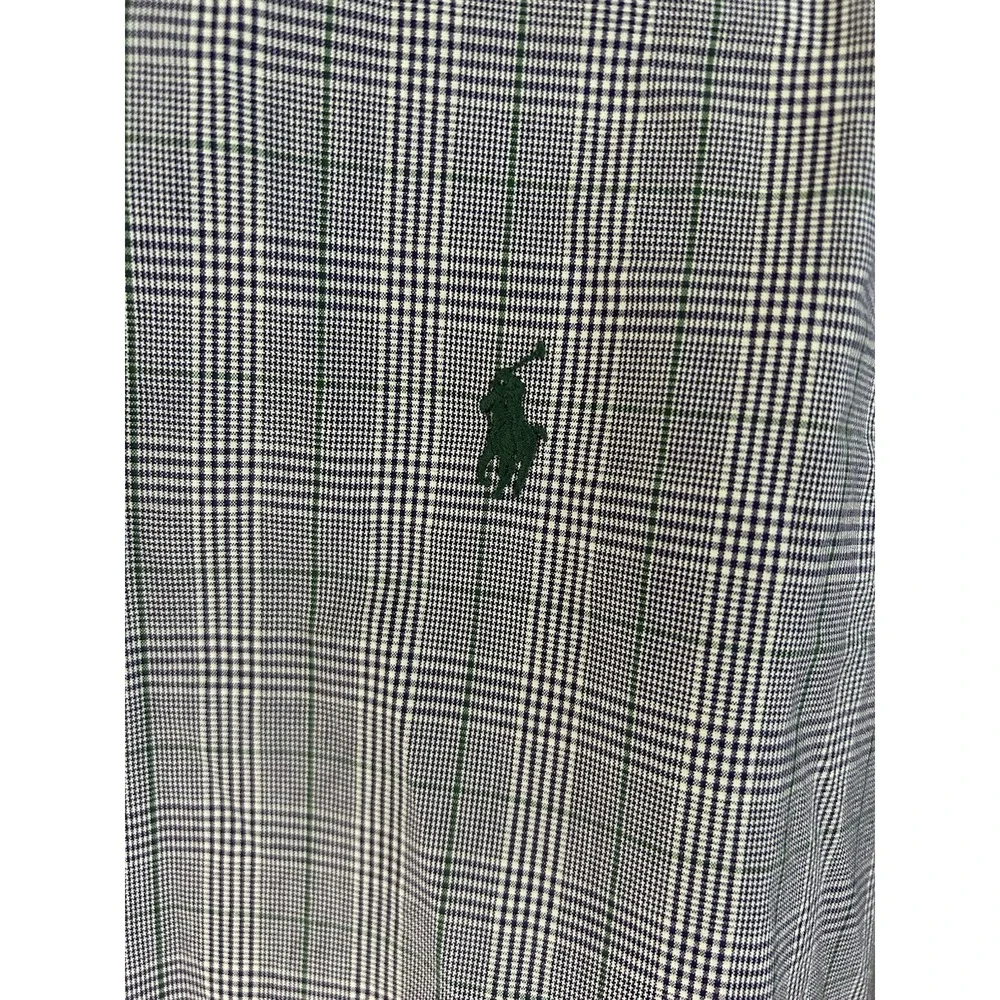 Boy's Size 15 Ralph Lauren Polo Shirt Plaid Collar Button-up